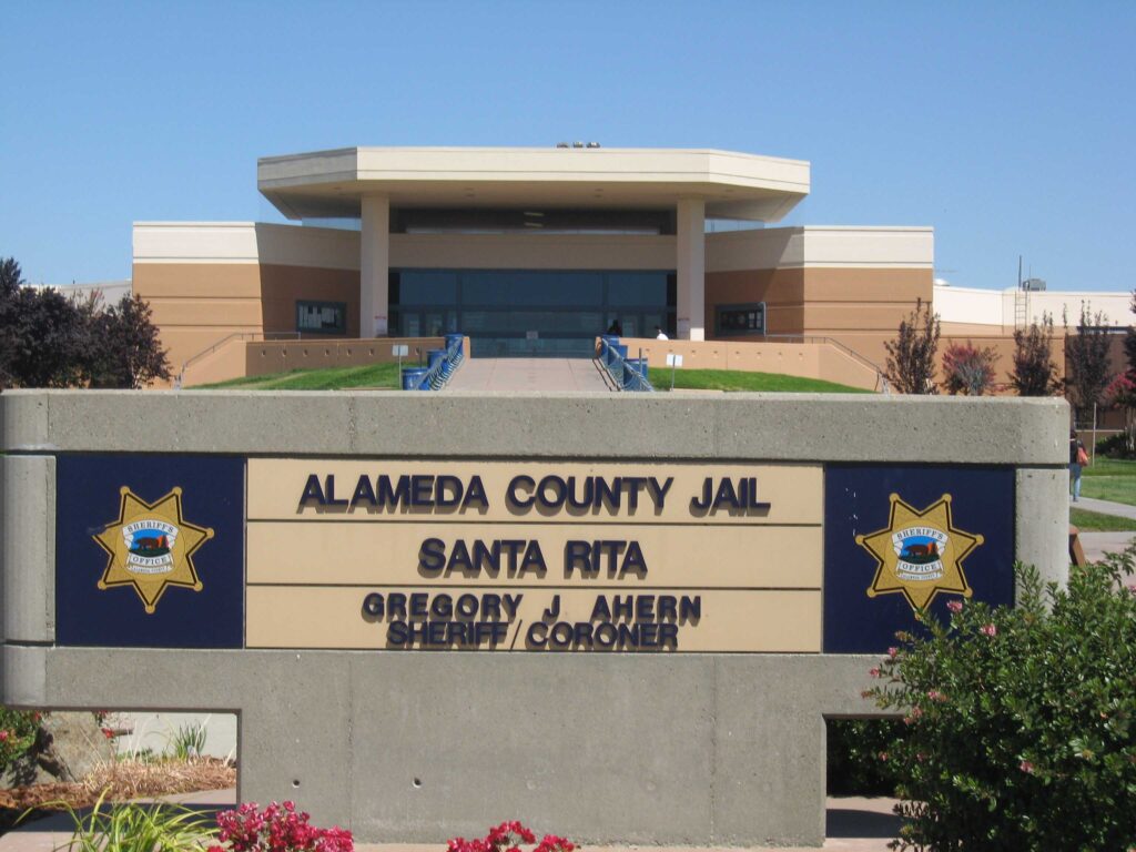 Bail bonds being sent to a county jail in Dublin, CA